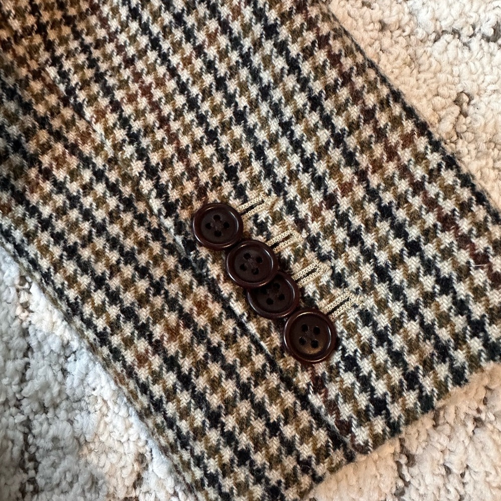 Alex Mill XS Houndstooth Jacket in Brown and Cream - Picture 10 of 12